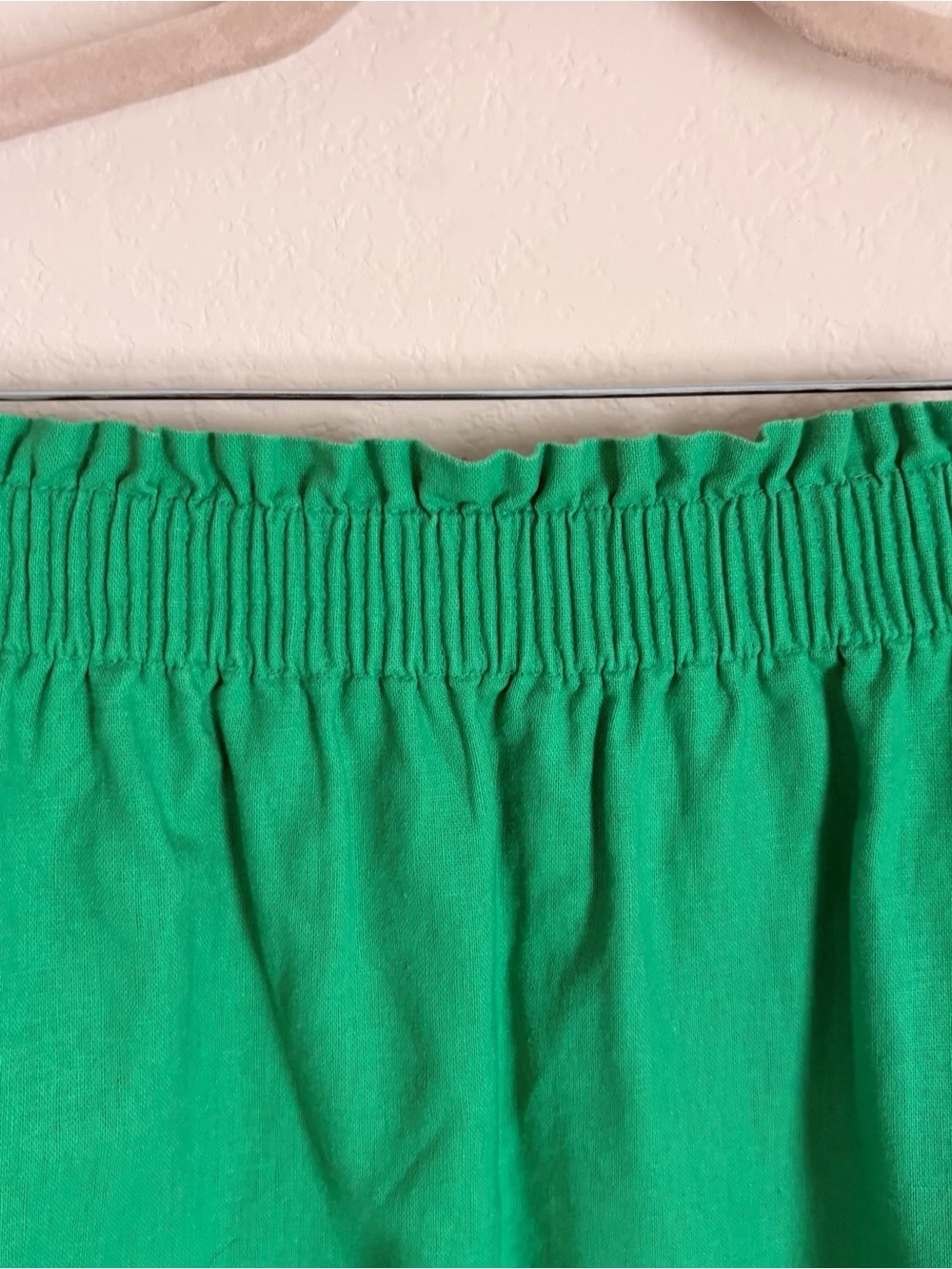 J. Crew Green Elastic Waist Mini Skirt size 4 - Picture 3 of 6